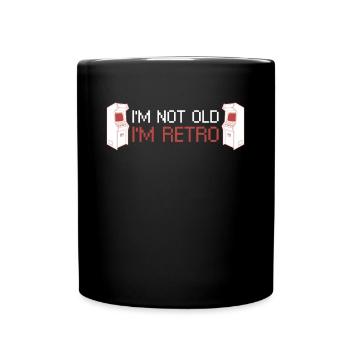 Im Not Old Im Retro Pinball Shirt Pinball Machine - Full Colour Mug - black - Front