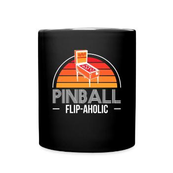 Flipper Flip-Aholic Shirt Cadeau Flipper Machine - Mug uni - noir - Devant