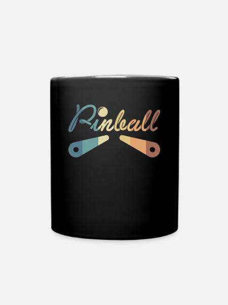 Vintage Retro Pinball Pinball Machine Cadeau - Mug uni - noir