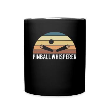 Pinball Whisperer Shirt Flipperautomat Geschenk - Tasse einfarbig - Schwarz - Vorne