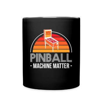 Pinball Machine Matter Shirt Flipperautomat - Tasse einfarbig - Schwarz - Vorne
