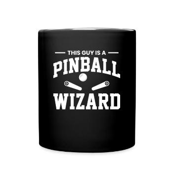 This Guy Is A Pinball Wizard Pinball Machine - Full Colour Mug - black - Front