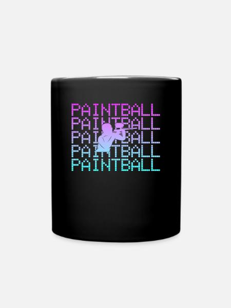 Paintball - Tasse einfarbig - Schwarz