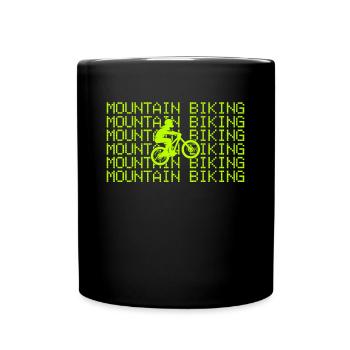 mountain biking - Tasse einfarbig - Schwarz - Vorne