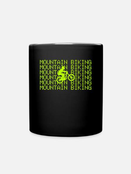 mountain biking - Tasse einfarbig - Schwarz