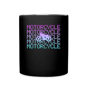 Motorcycling - Full Colour Mug - black - Front
