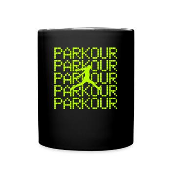 parkour - Tasse einfarbig - Schwarz - Vorne