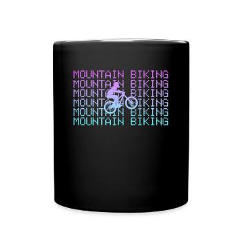 mountain biking - Tasse einfarbig - Schwarz - Vorne