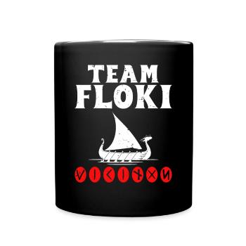 Team Floki of shipbuilders - Full Colour Mug - black - Front