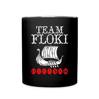 Team Floki of shipbuilders - Full Colour Mug - black - Front