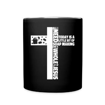 Fabrication de savon Fabrication de jésus Foi - Mug uni - noir - Devant