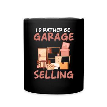 Garage sale slogan - Full Colour Mug - black - Front