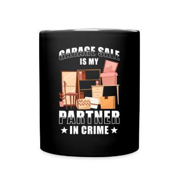 Garage sale slogan - Full Colour Mug - black - Front