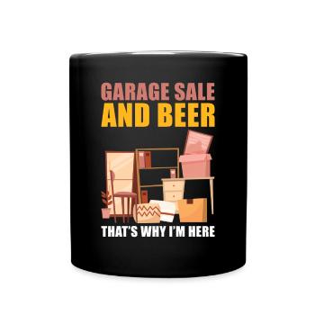 Garage sale slogan - Full Colour Mug - black - Front