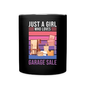 Garage sale slogan - Full Colour Mug - black - Front
