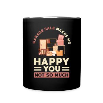 Garage sale slogan - Full Colour Mug - black - Front