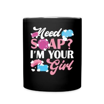 Fabrication de savon Artisanat Besoin de savon? - Mug uni - noir - Devant