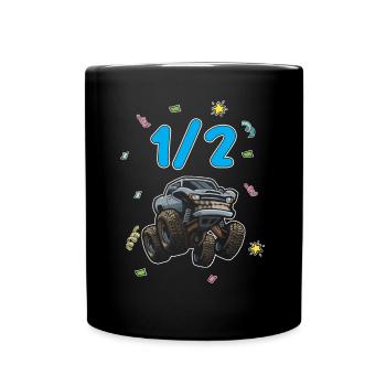 Demi-année 6 mois Anniversaire Monster Truck - Mug uni - noir - Devant