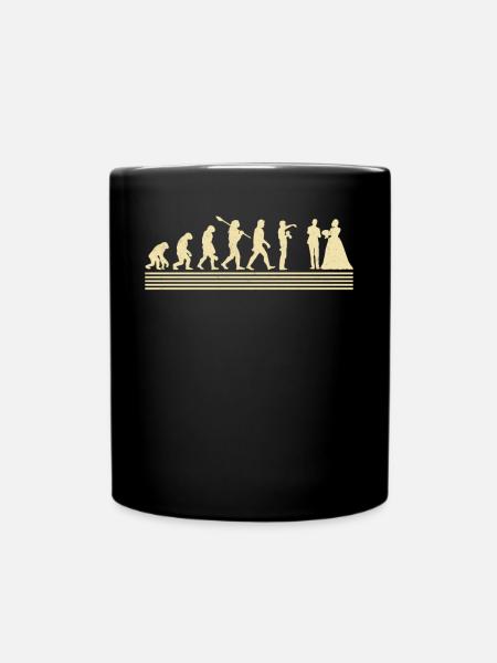 Evolution Des Hochzeitsfotografen - Tasse einfarbig - Schwarz