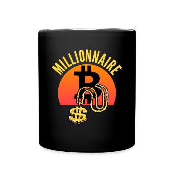 Bitcoin Hip-Hop Millionnaire BTC - Mug uni - noir - Devant