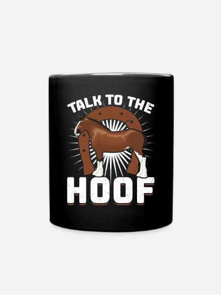 Gespräch Mit Dem Huf - Clydesdale - Tasse einfarbig - Schwarz