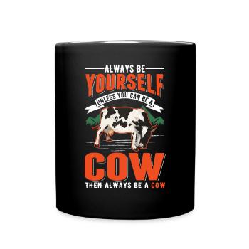 Cow Gift Farmer Cattle Breeder Cows - Full Colour Mug - black - Front