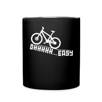E-Bike Lover Elektrofahrradbesitzer Fahrradtour - Tasse einfarbig - Schwarz - Vorne