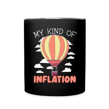 Meine Art von Inflation Heißluftballonfahrer - Tasse einfarbig - Schwarz - Vorne