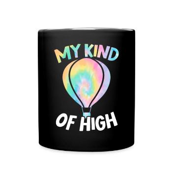 Meine Art von High Hot Air Balloon Ride Balloonist - Tasse einfarbig - Schwarz - Vorne