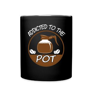 Addicted To The Pot Barista - Full Colour Mug - black - Front