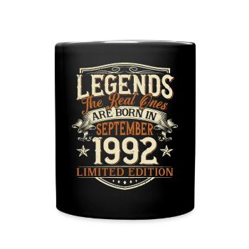 Septembre 1992 Anniversaire de naissance - Mug uni - noir - Devant