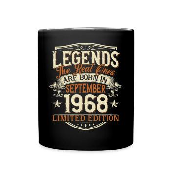 Septembre 1968 Anniversaire de naissance - Mug uni - noir - Devant