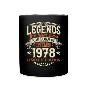 Septembre 1978 Anniversaire de naissance - Mug uni - noir - Devant