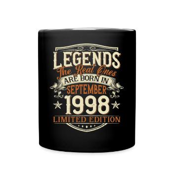 Septembre 1998 Anniversaire de naissance - Mug uni - noir - Devant