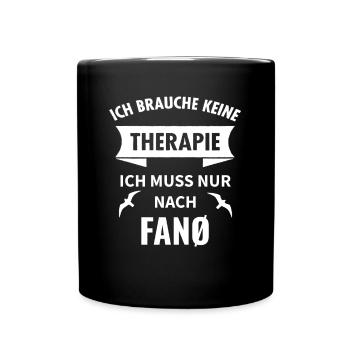 Fanø Fanö Dänemark Urlaub Idee - Tasse einfarbig - Schwarz - Vorne