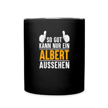Albert Vorname Geschenk - Tasse einfarbig - Schwarz - Vorne
