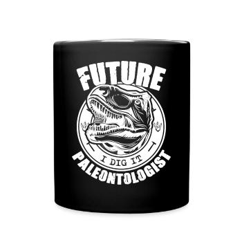 Future Paleontologist Paleontology Dinosaurs Lover - Full Colour Mug - black - Front
