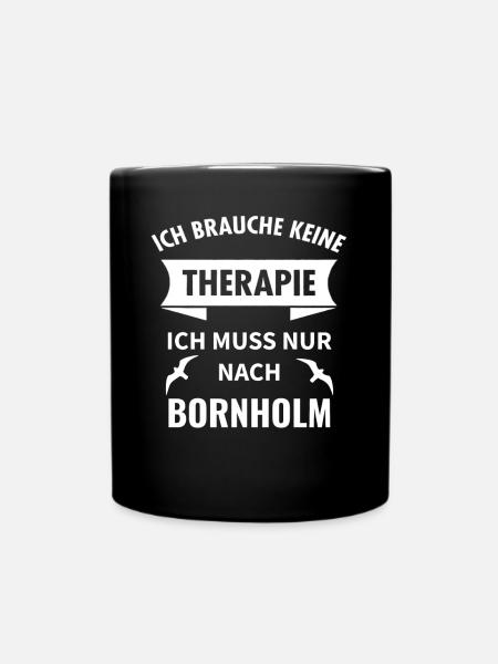 Bornholm Dänemark Insel Urlaub Idee - Tasse einfarbig - Schwarz