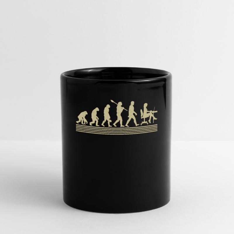 Buchhalter-evolution Tasse einfarbig