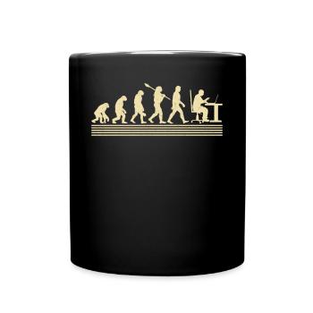 Evolution Of The Computer Programmer - Full Colour Mug - black - Front