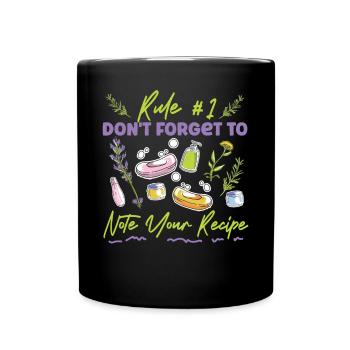 Soap Making Crafting Rule #1 Don't - Full Colour Mug - black - Front