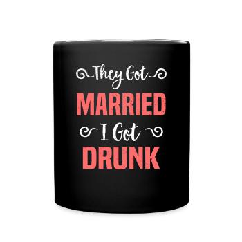 JGA Wedding Marriage Jungesellenabschied Party - Full Colour Mug - black - Front