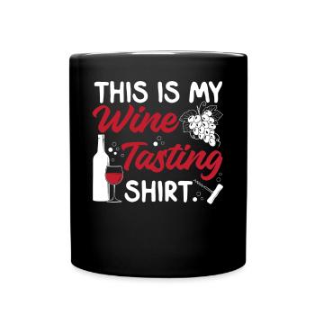 Sommelier Wine Drinking Tasting - Tasse einfarbig - Schwarz - Vorne