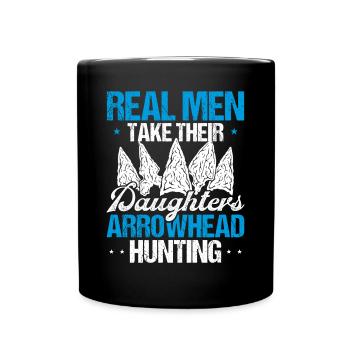Arrowhead Hunting Real Men Collectionneur d’artefacts - Mug uni - noir - Devant