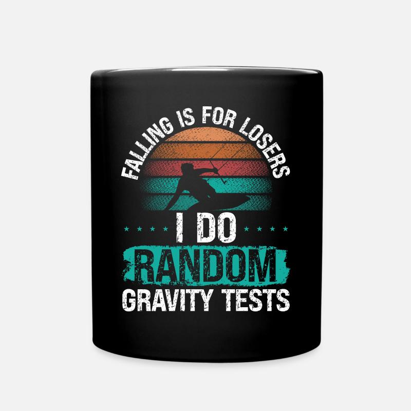 Kiteboarder Random Gravity Test Chute Kite - Mug uni - noir