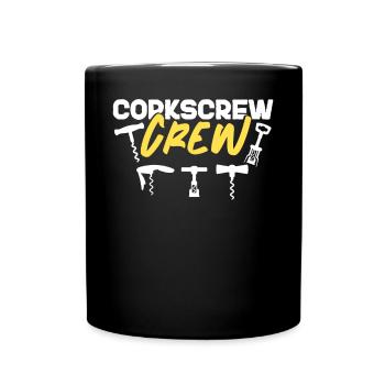 Dégustation de vin de sommelier - Mug uni - noir - Devant
