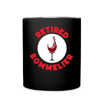 Sommelier Wine Drinking Tasting - Tasse einfarbig - Schwarz - Vorne