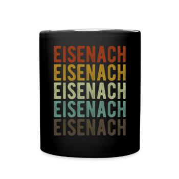Eisenach Stadt Retro Vintage - Tasse einfarbig - Schwarz - Vorne
