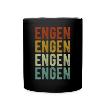 Engen Stadt Retro Vintage - Tasse einfarbig - Schwarz - Vorne