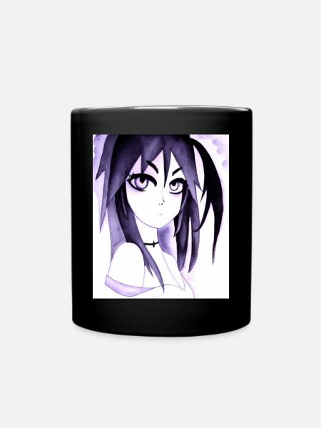 Japan Anime Drawing - Full Colour Mug - black